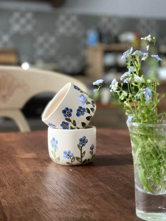 2 trauciņu komplekts. Mazas glāzītes.