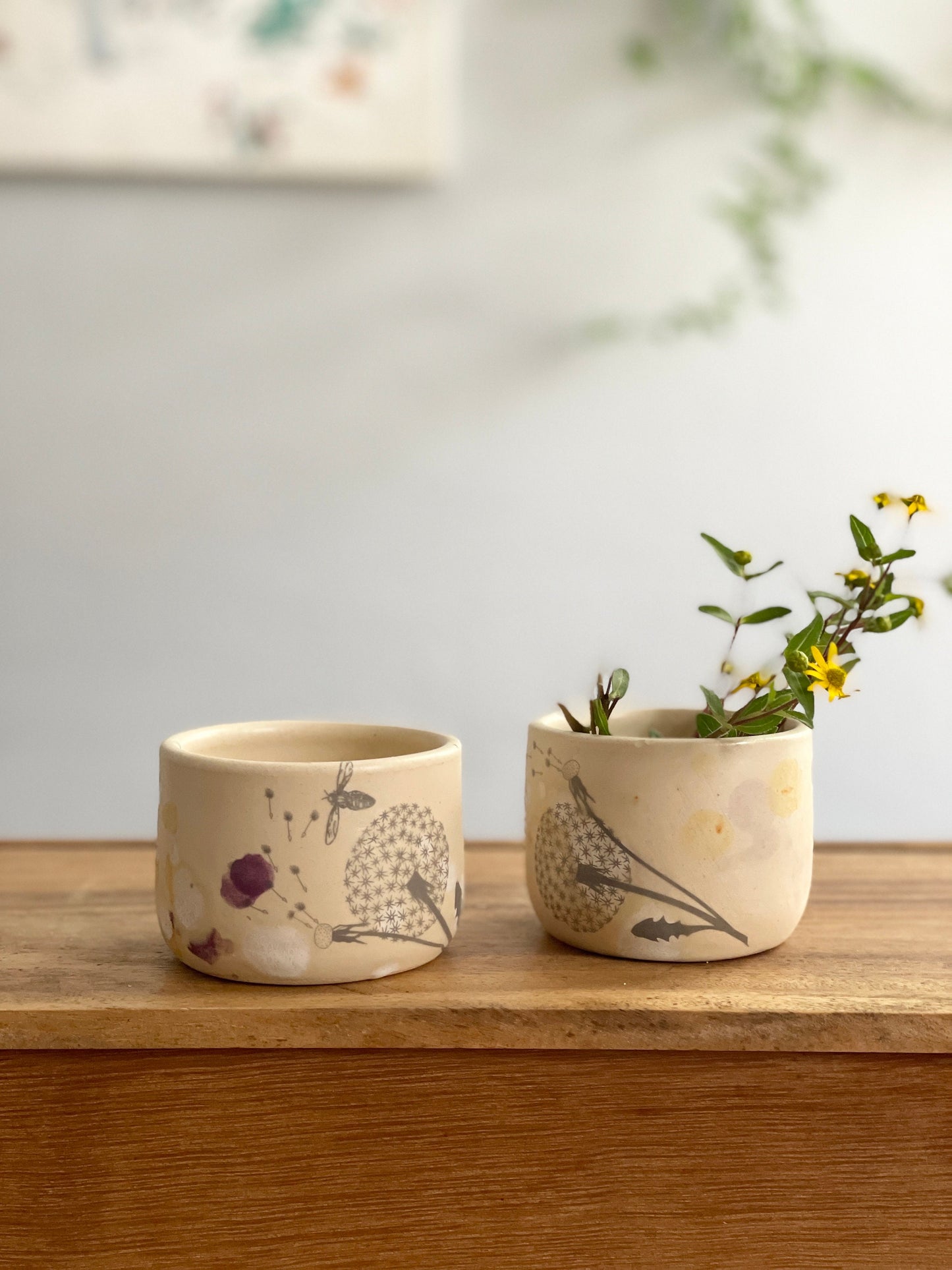 2 trauciņu komplekts. Mazas glāzītes.