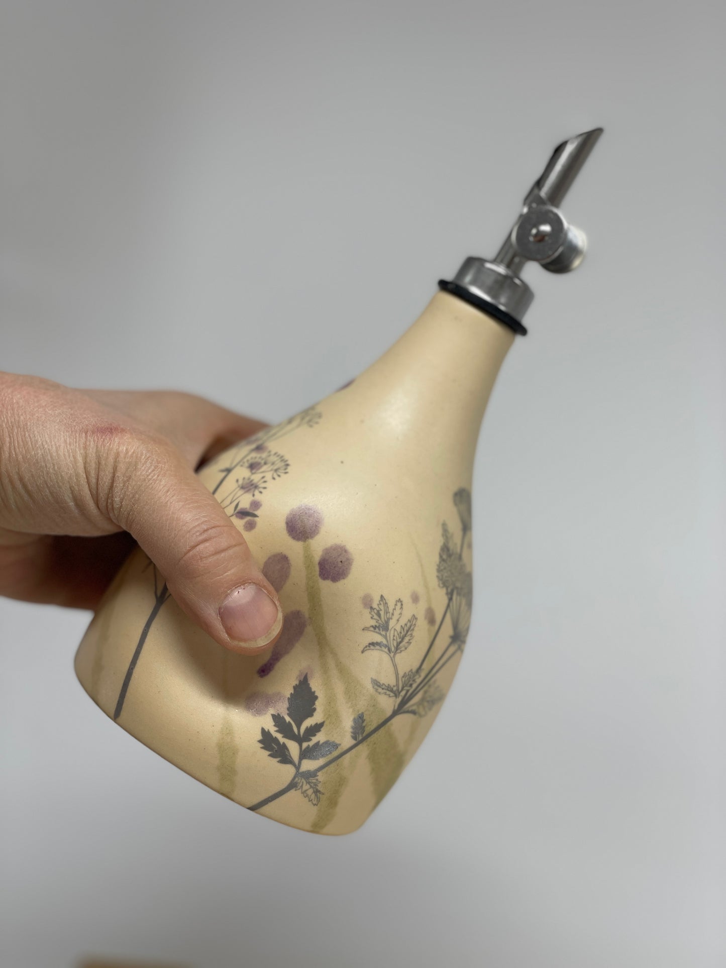 Pottery ceramic oil dispenser
