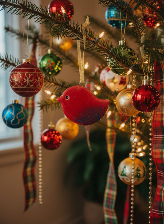 Sarkans putniņs - dekors