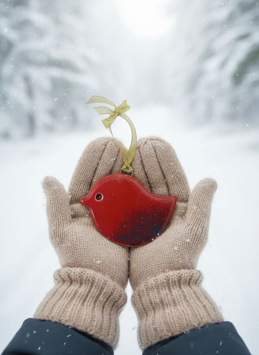 Sarkans putniņs - dekors