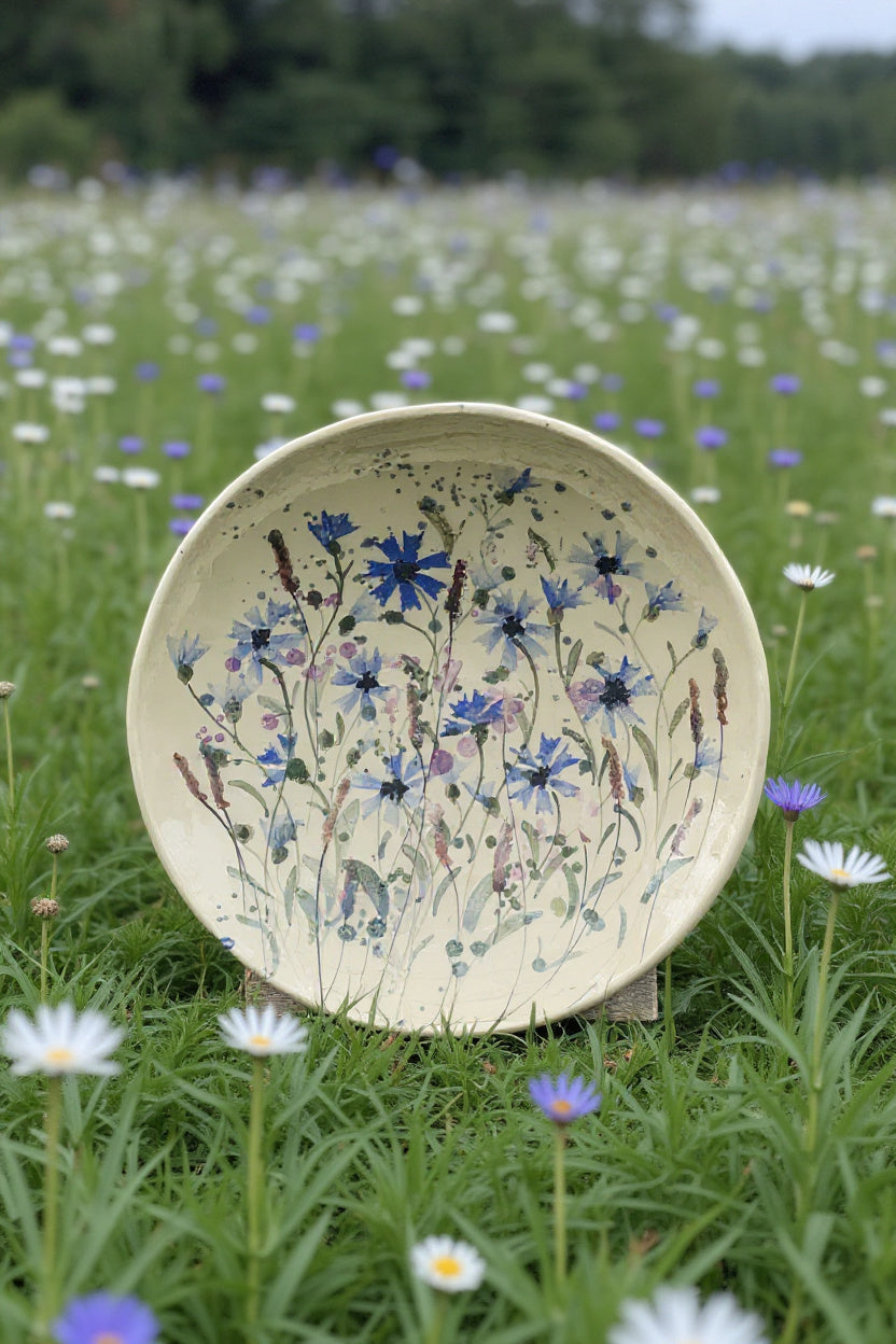 Rudzupuķu šķīvis-bļoda