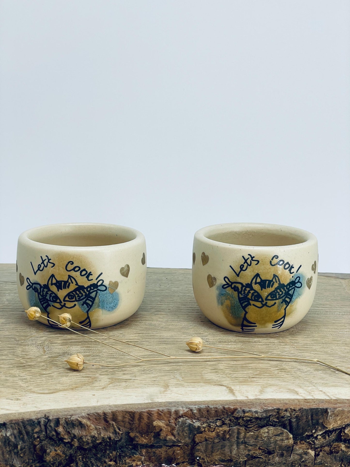 2 trauciņu komplekts. Mazas glāzītes.