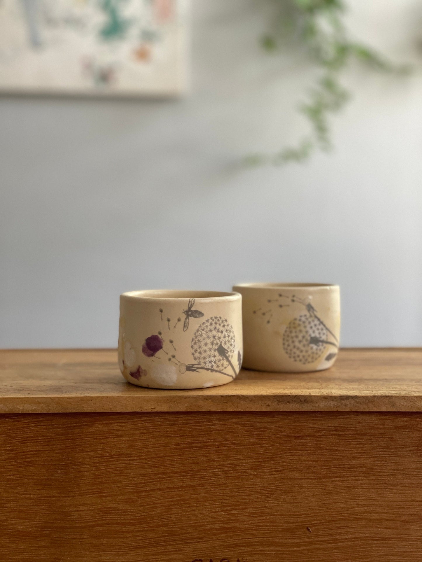 2 trauciņu komplekts. Mazas glāzītes.