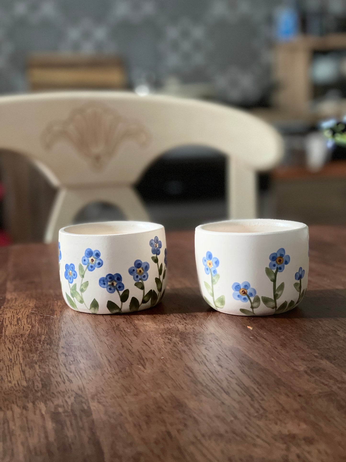 2 trauciņu komplekts. Mazas glāzītes.