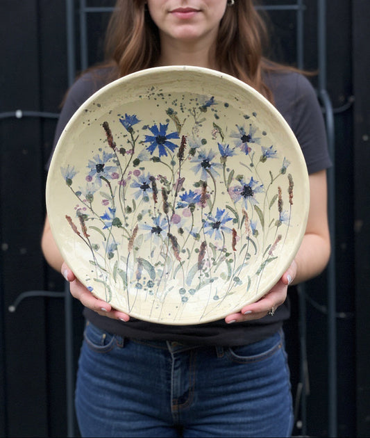 Rudzupuķu šķīvis-bļoda