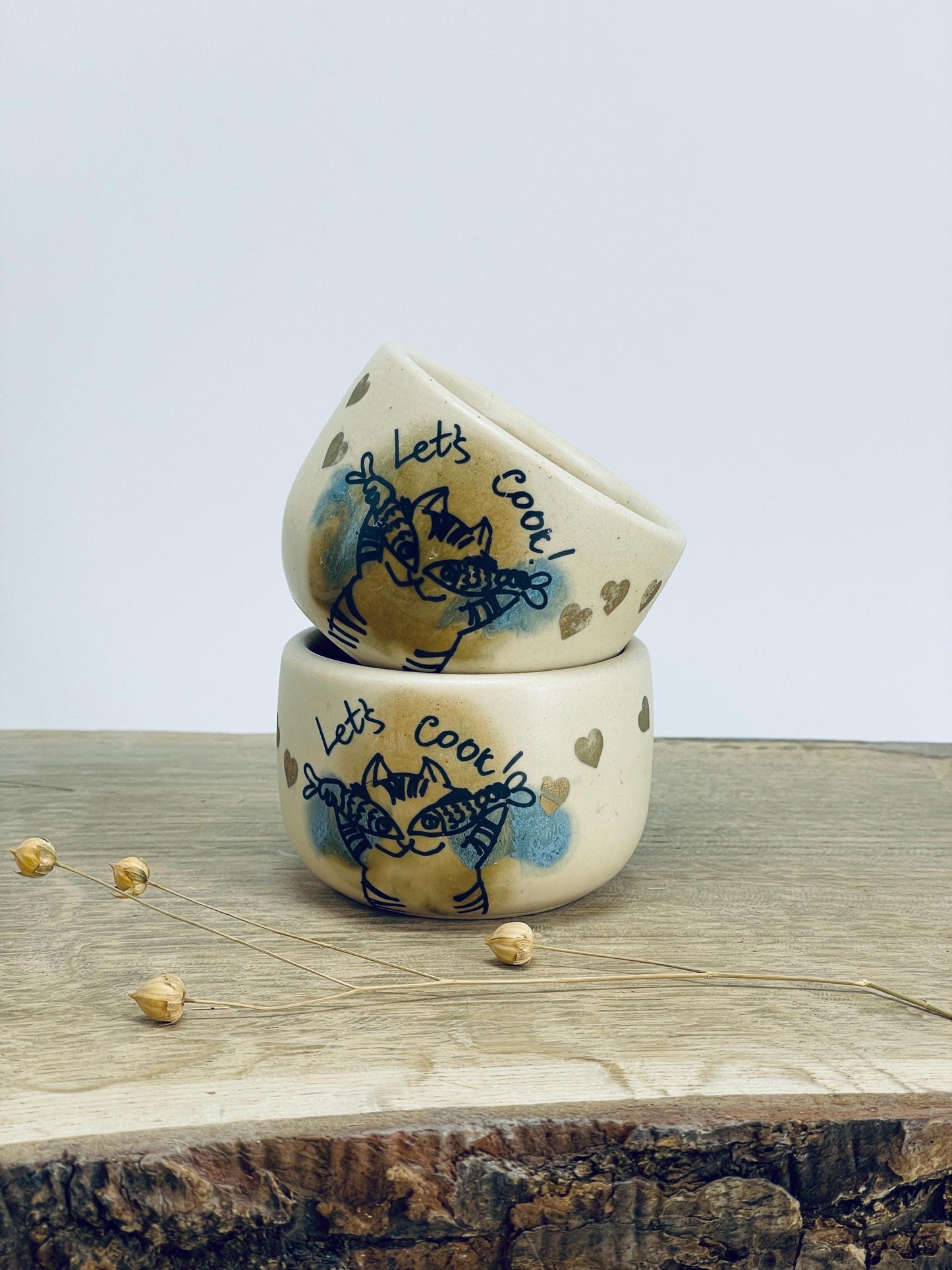 2 trauciņu komplekts. Mazas glāzītes.