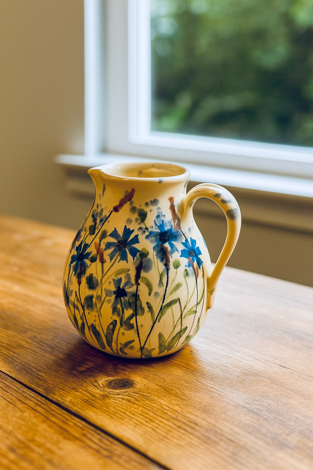 Rudzupuķu krūze, virpota krūze