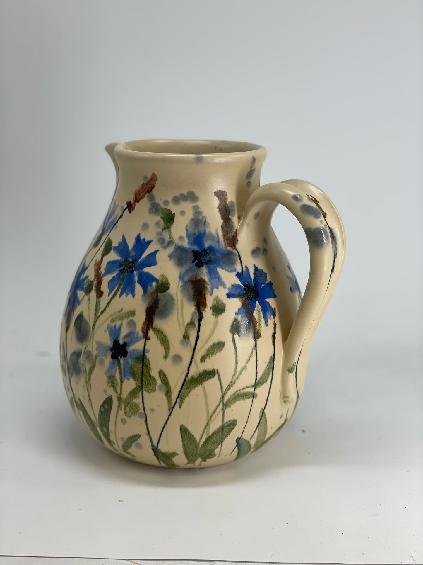 Rudzupuķu krūze, virpota krūze