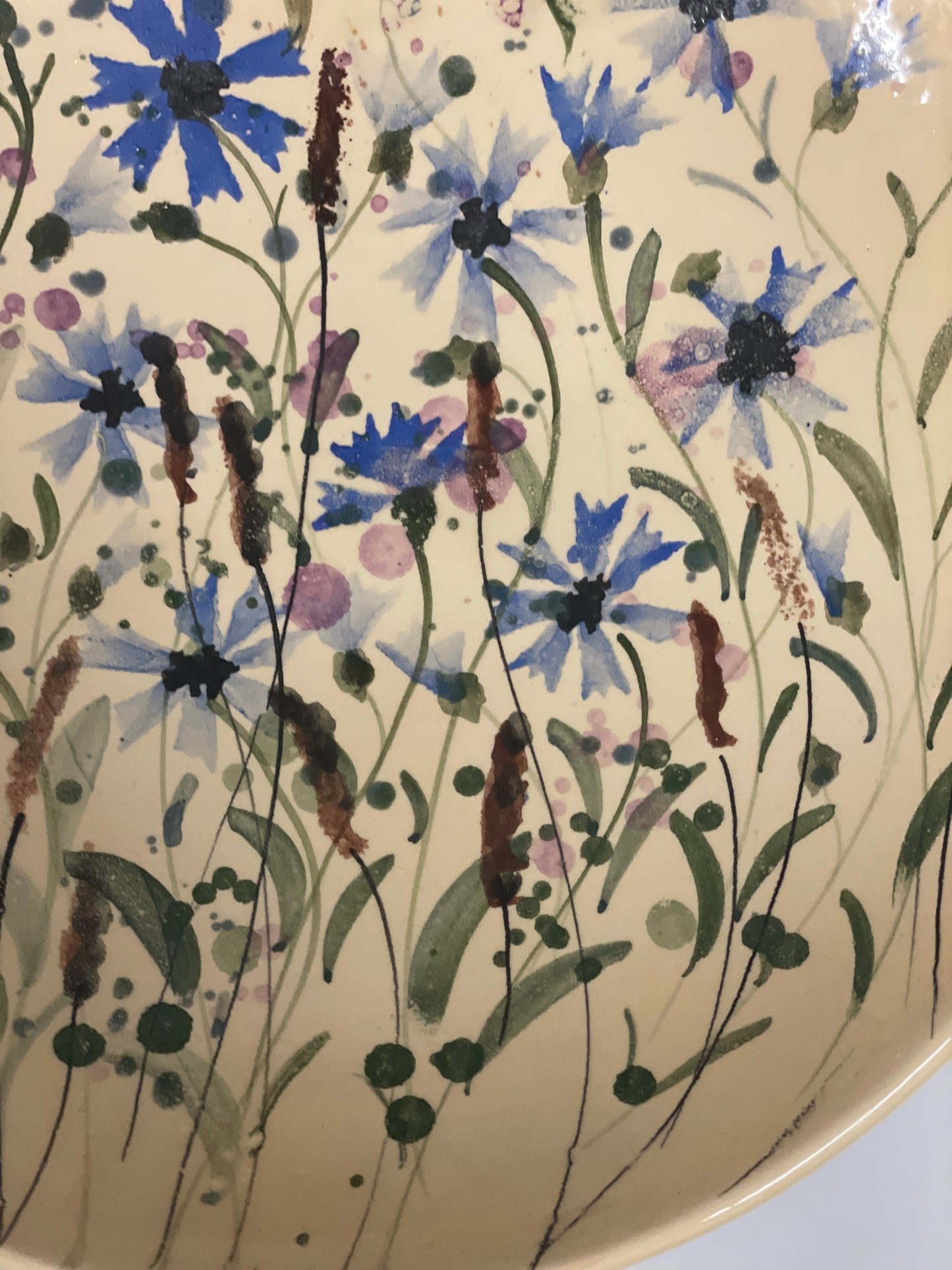 Rudzupuķu šķīvis-bļoda