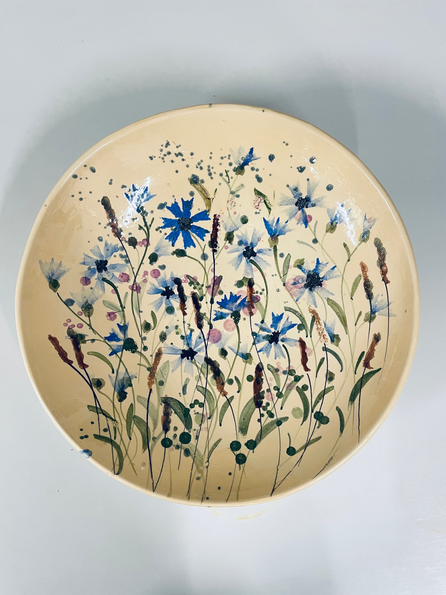 Rudzupuķu šķīvis-bļoda