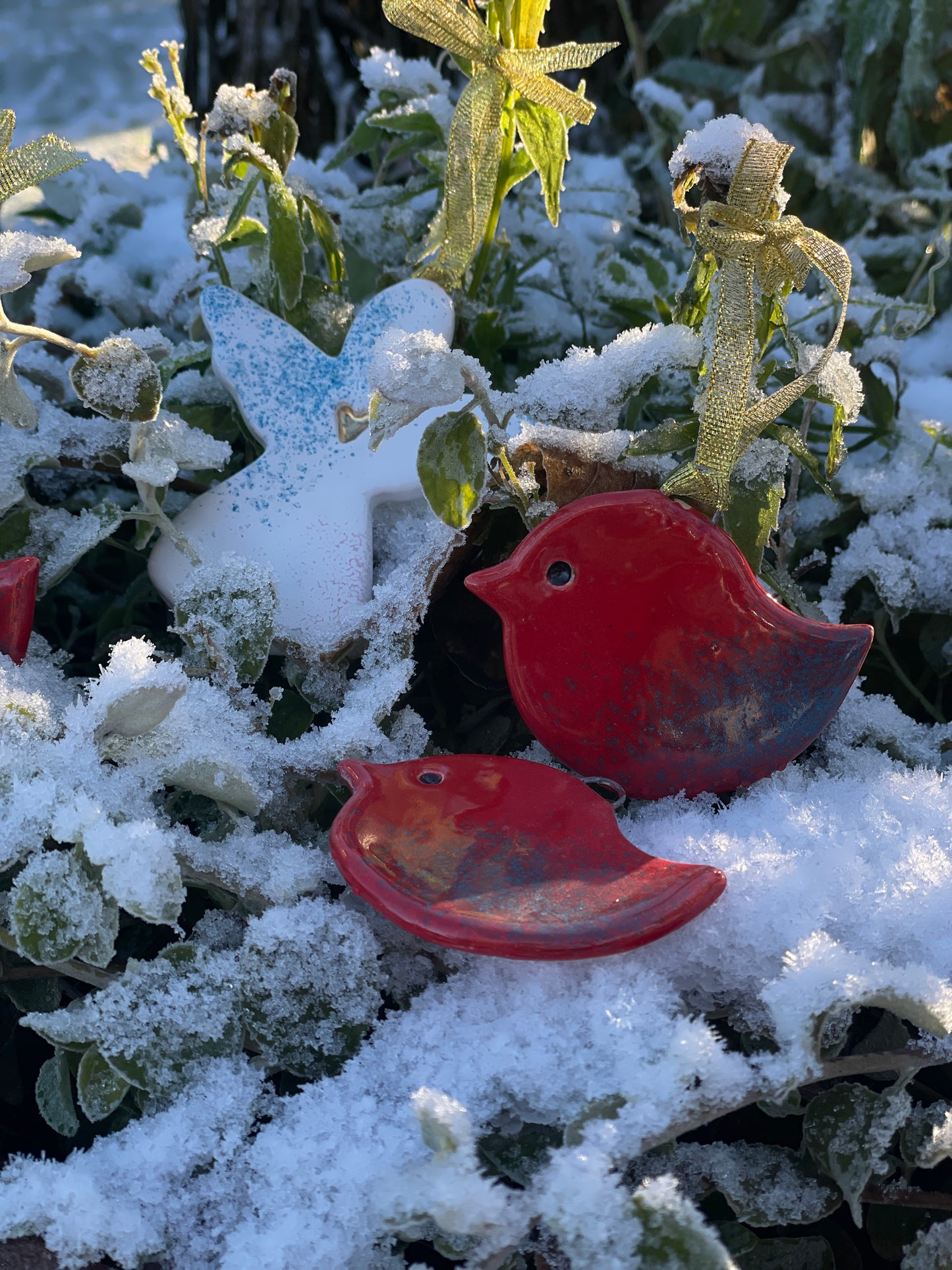 Sarkans putniņs - dekors