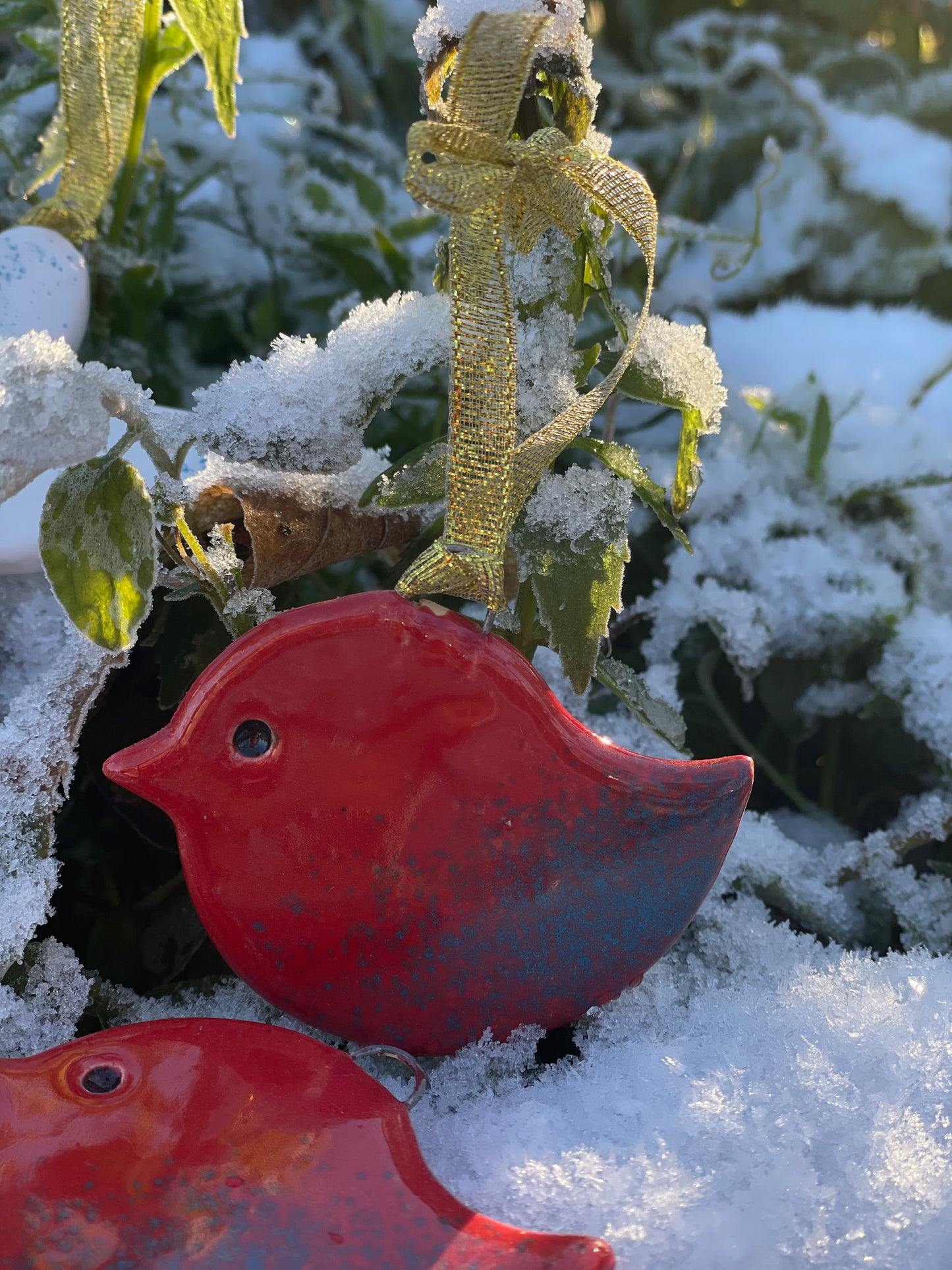 Sarkans putniņs - dekors