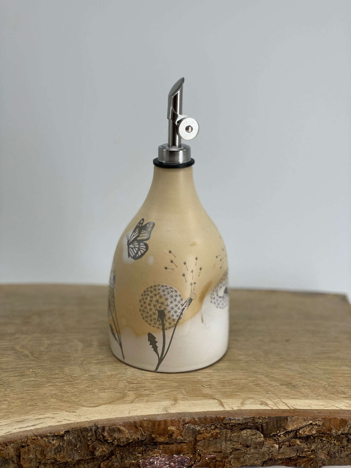 Pottery ceramic oil dispenser