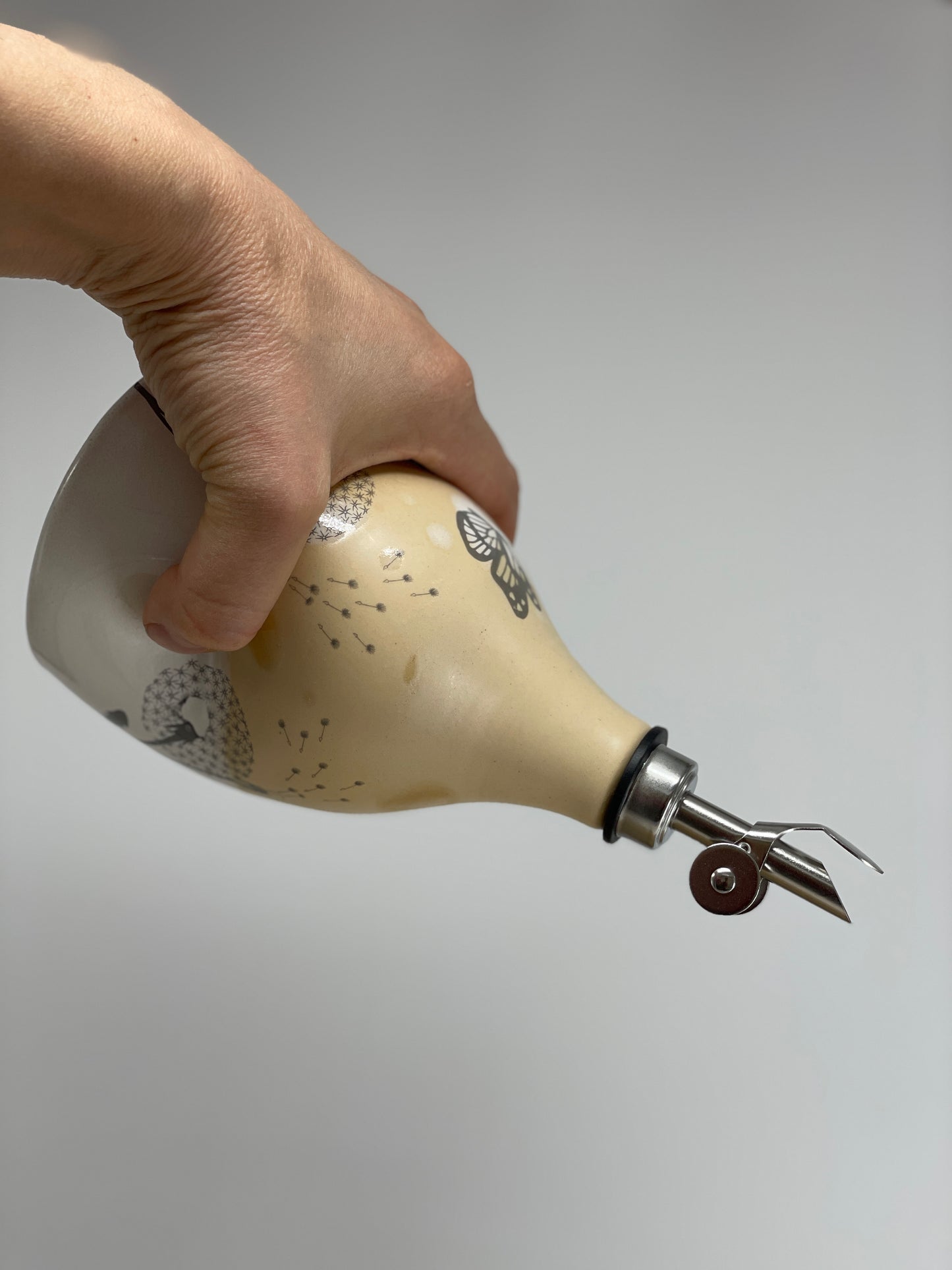 Pottery ceramic oil dispenser