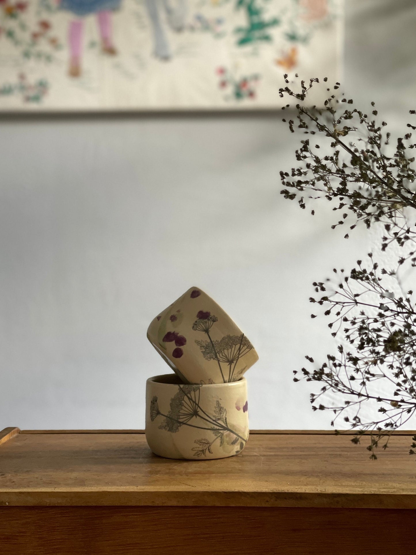 2 trauciņu komplekts. Mazas glāzītes. 