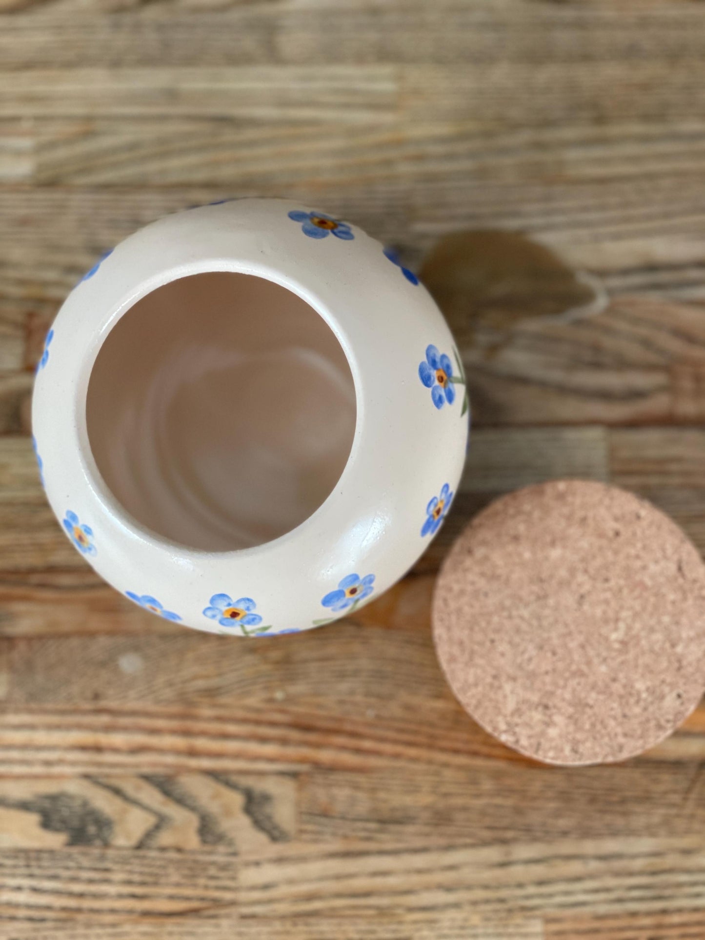 Sāls pagrabs, Sāls cūka Sāls glabātājs, keramikas sāls pods, neaizmirstulītes