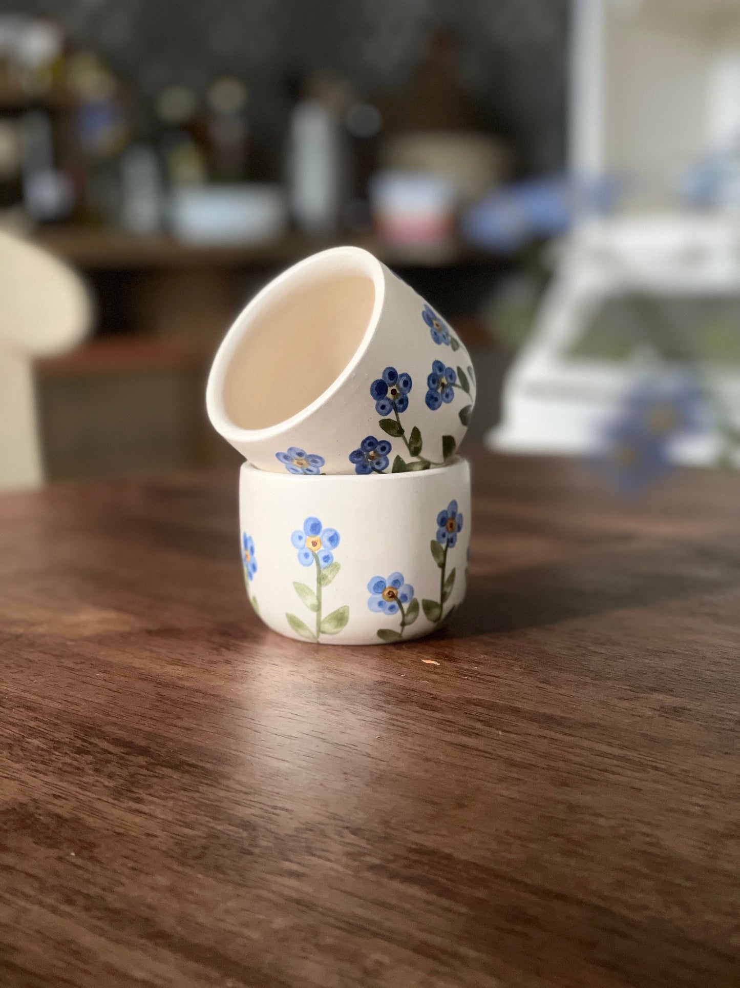 2 trauciņu komplekts. Mazas glāzītes.