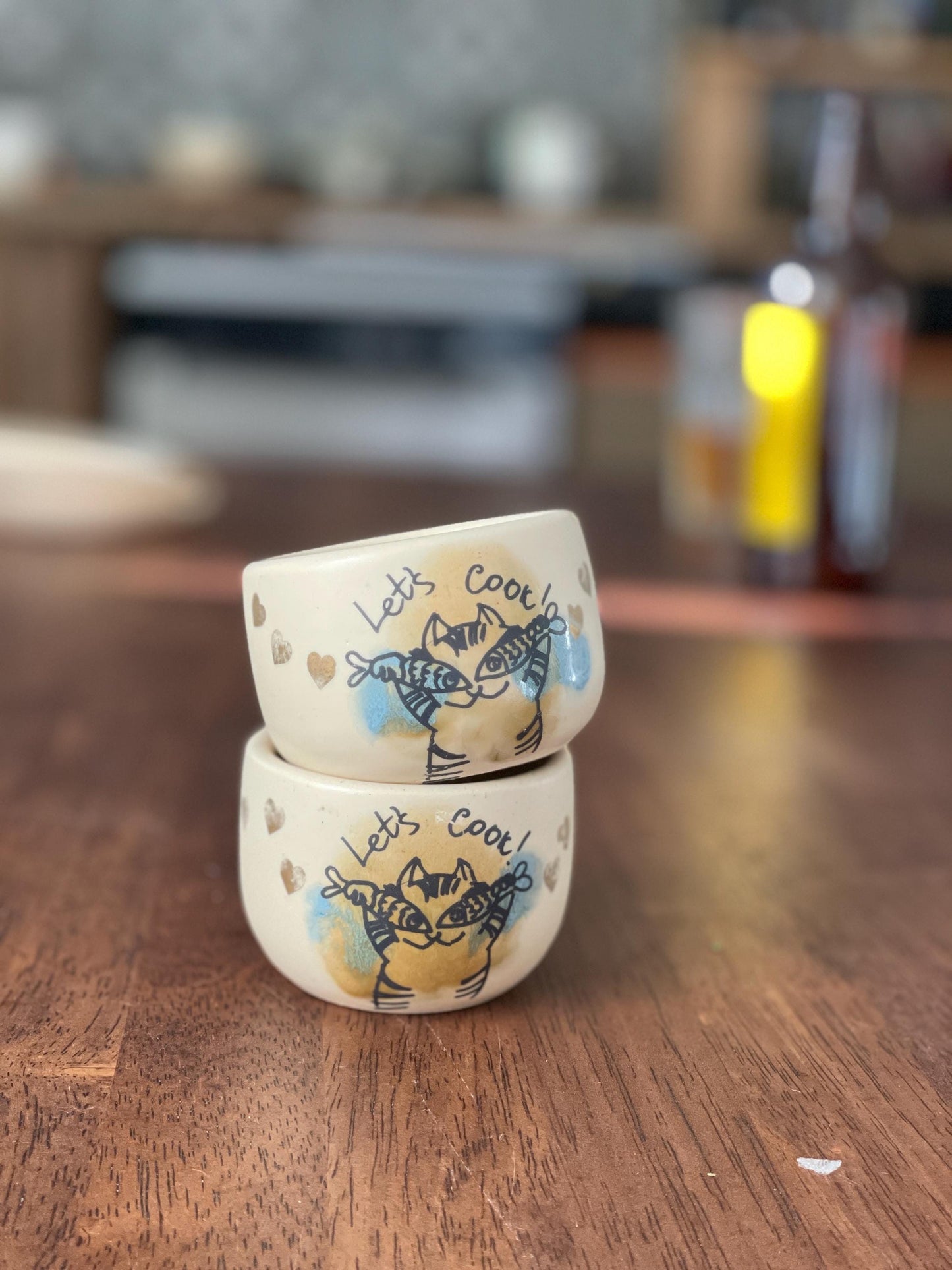 2 trauciņu komplekts. Mazas glāzītes.