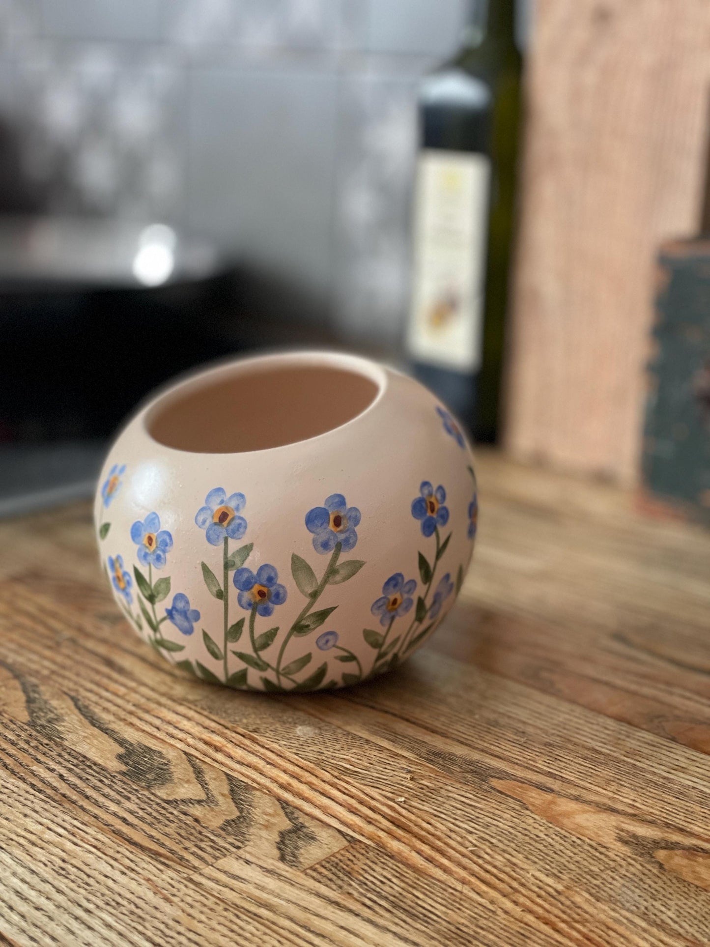 Sāls pagrabs, Sāls cūka Sāls glabātājs, keramikas sāls pods, neaizmirstulītes